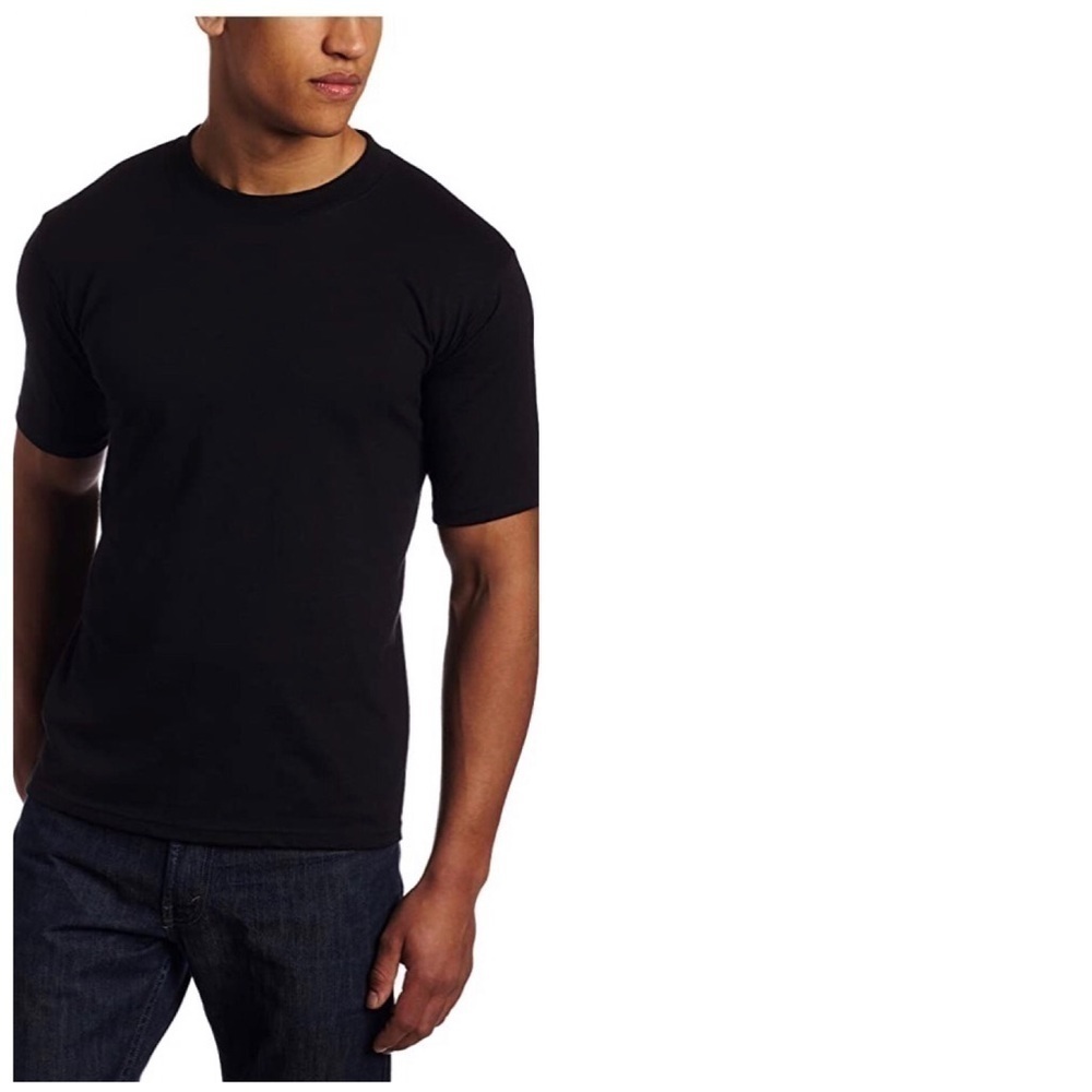 Soffe black short sleeve crew neck tshirt